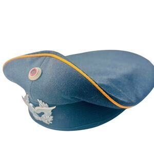 Vintage 1975 German Officer Cap – Carl Isken Köln – Size 57